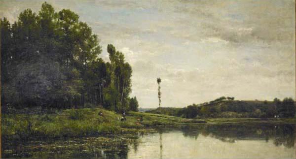 Banks of the Oise, Charles-Francois Daubigny